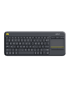 K400 PLUS Wireless Touch Keyboard - Black - US English (QWERTY)
