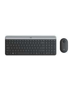 Logitech MK470 Slim Wireless 鍵盤滑鼠組 - Black