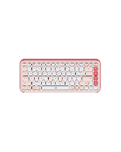 POP Icon Keys - Rose & Pearl White - US English (QWERTY)