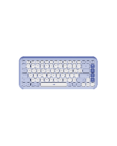 POP Icon Keys - Lilac & Pearl White - US English (QWERTY)