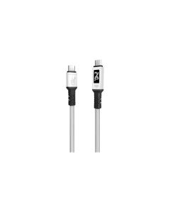 EGO CCRT3-05 EGO WIRY MAG 50cm 240W USB3.2 Type-C to C 磁吸數據線 (White)